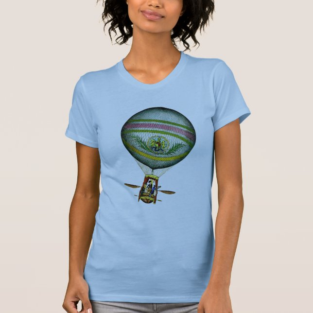 T-shirt Bleu clair à air chaud (Devant)