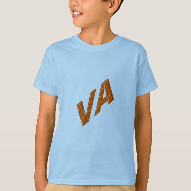 T-shirt bleu  clair CHOCOLAT  VIRGINIA (Devant)