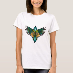 T-shirt Bleu clair Freedom Wings Diamond Design