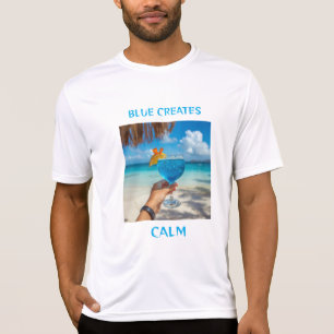 T-shirt Bleu crée le calme