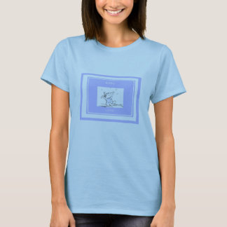 T-SHIRT BLEU D'AMOUR DE BÉBÉ