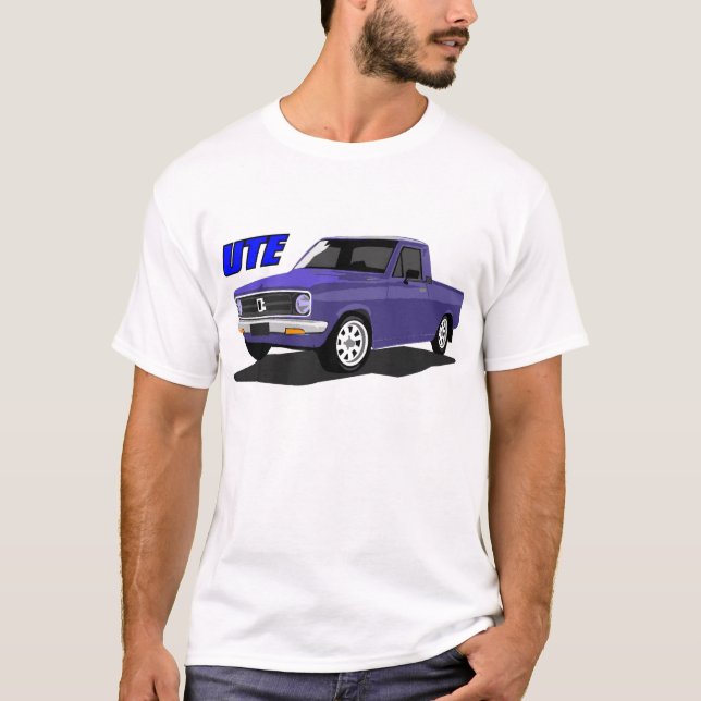 T-shirt Bleu Datsun UTE (Devant)