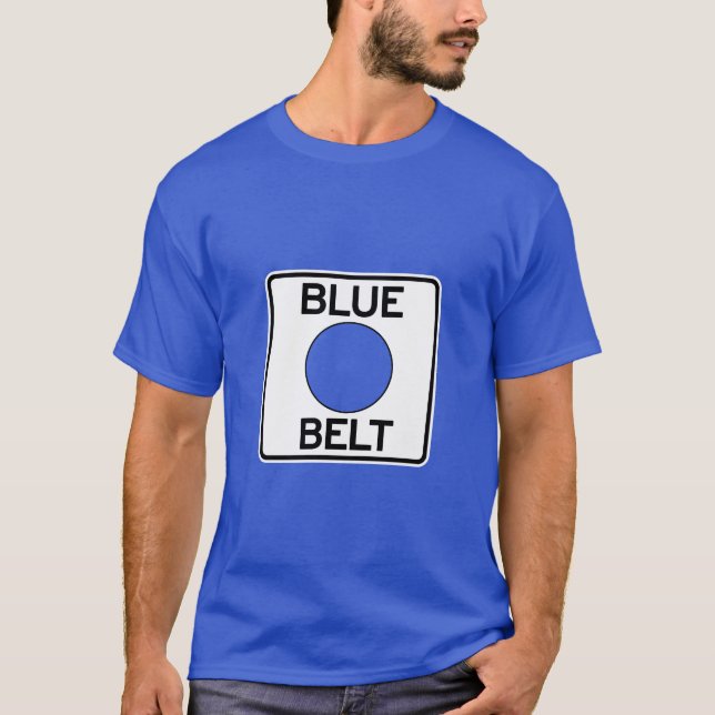 T-shirt bleu de ceinture de Pittsburgh (Devant)