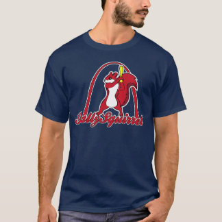T-shirt Bleu de chemise d'hommes d'écureuil de