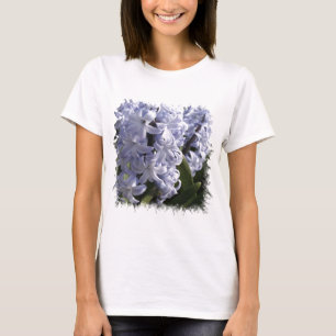 T-shirt bleu de dames de jacinthe