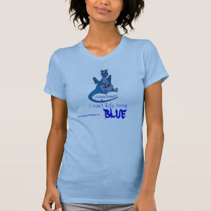 T-shirt bleu de dragon