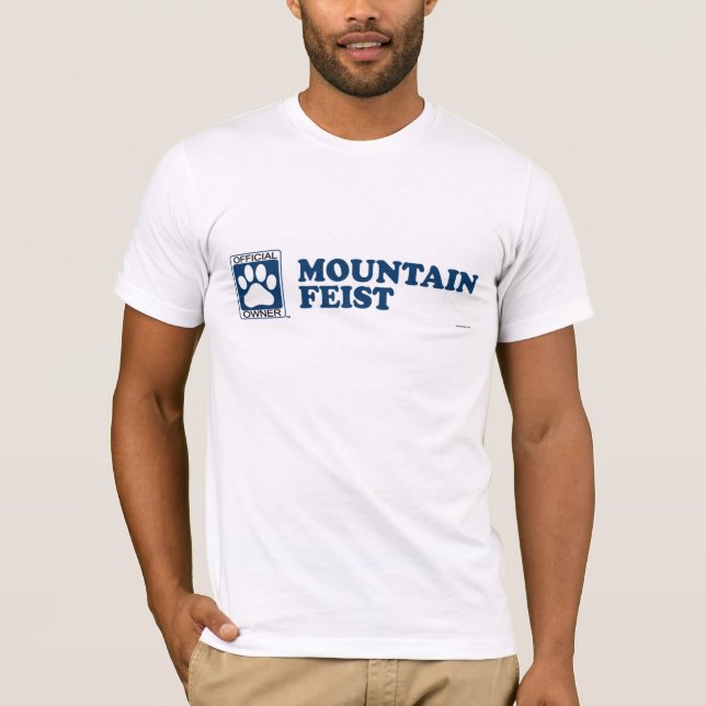 T-shirt Bleu de Feist de montagne (Devant)