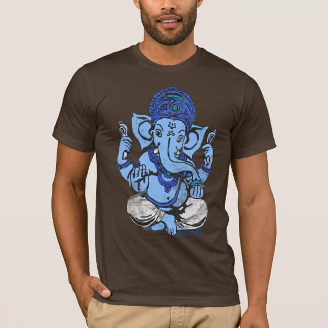 T-shirt bleu de ganesh (Devant)