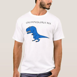 T-shirt Bleu de Grumposaurus Rex