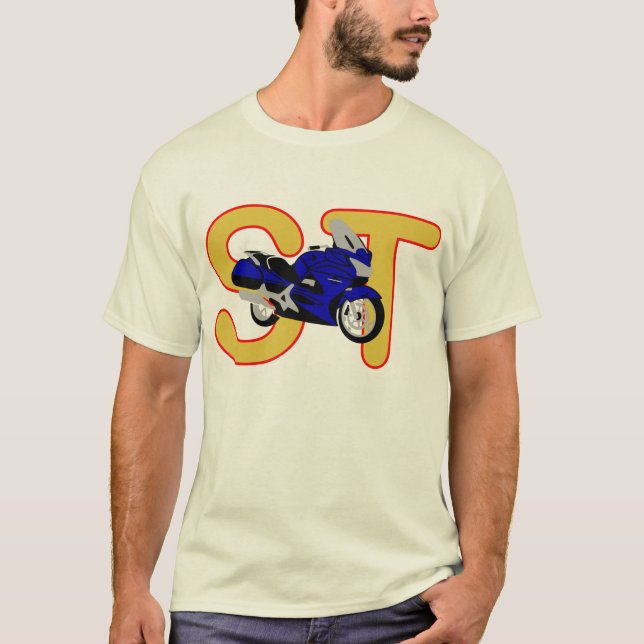 T-shirt Bleu de Honda ST1300 (Devant)
