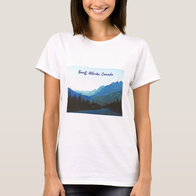 T-shirt Bleu de jaspe de Banff (Devant)