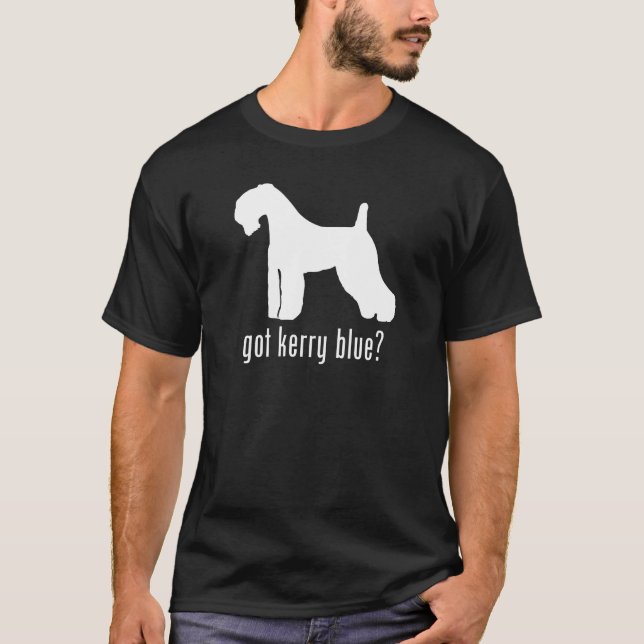 T-shirt Bleu de Kerry Terrier (Devant)