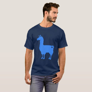 T-shirt bleu de lama