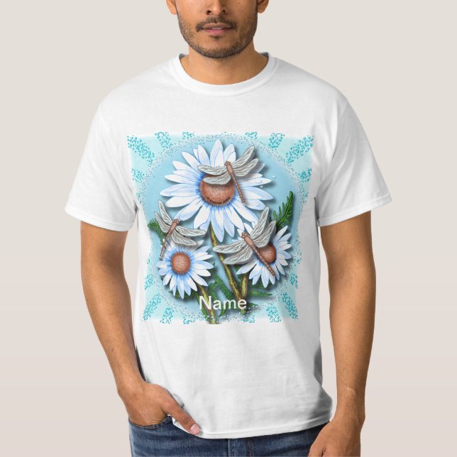 T-shirt Bleu de libellules (Devant)