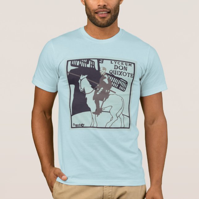 T-shirt Bleu de lt de Don Q de salle de conférence (Devant)