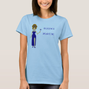 T-shirt bleu de Queenie Martini