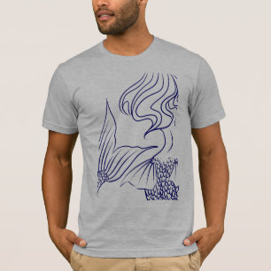 T-shirt Bleu de sirène