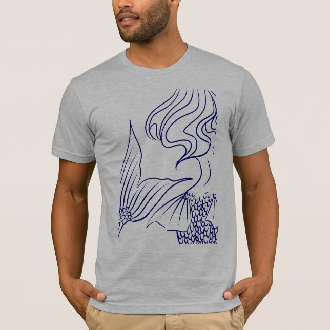 T-shirt Bleu de sirène (Devant)