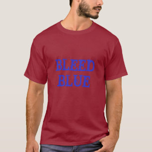 T-SHIRT BLEU DE SOUTIRAGE