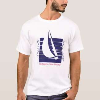 T-shirt bleu de Square_UpDown Wellington de bateau