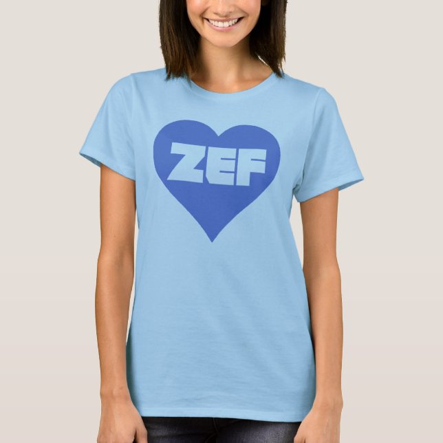 T-SHIRT BLEU DE ZEF (Devant)