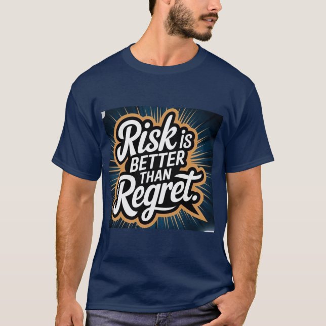 T-shirt bleu demi-manches  (Devant)