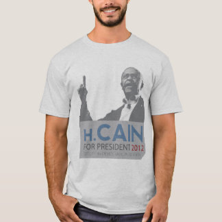T-shirt Bleu Democratic de plantation de Herman Caïn