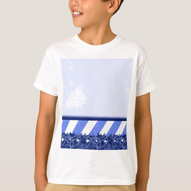 T-shirt Bleu d'hiver (Devant)