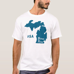 T-shirt Bleu du Michigan