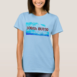 T-shirt Bleu du sud de butte sur la chemise de la femme