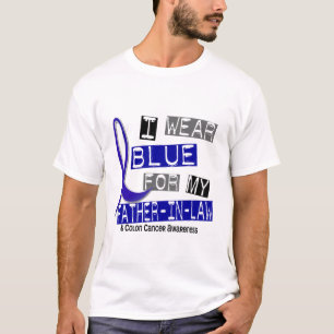 T-shirt Bleu d'usage du cancer du colon I pour mon