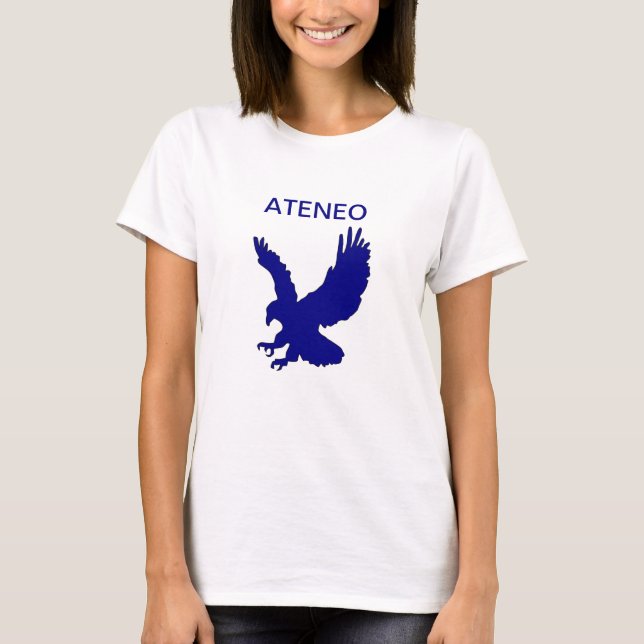 T-shirt Bleu Eagle d'Ateneo (Devant)