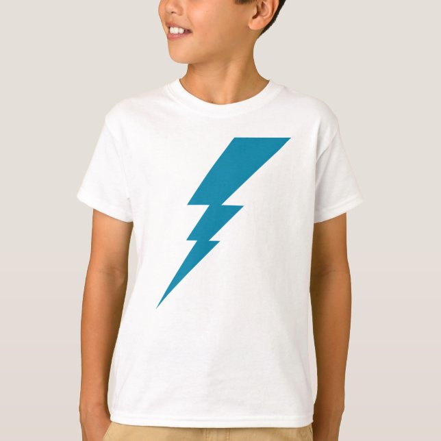 T-shirt Bleu éclair (Devant)