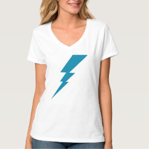 T-shirt Bleu éclair
