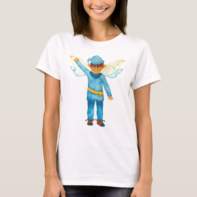 T-shirt bleu elfe gai (Devant)