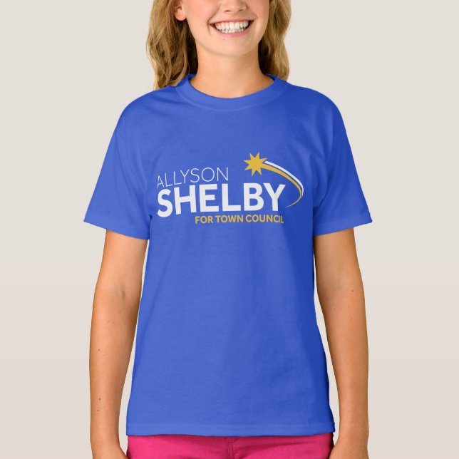T-shirt bleu enfant (Devant)