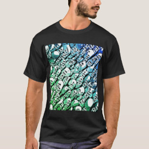 T-shirt Bleu et vert