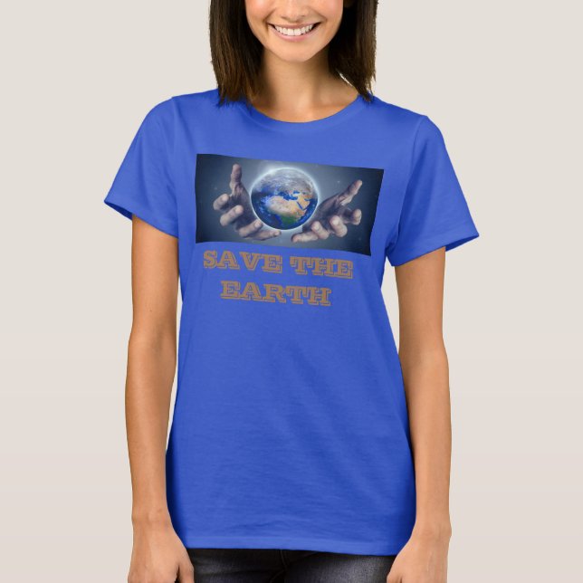T-shirt bleu femme (Devant)