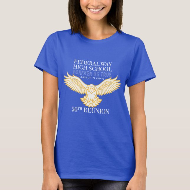 T-shirt bleu femme (Devant)