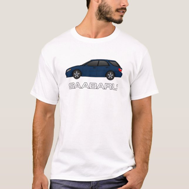 T-shirt bleu-foncé 9-2X linéaire (Devant)