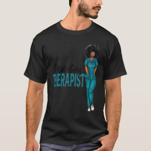 T-shirt Bleu foncé Scrubs Respiratoire Thérapiste Nurse Bl