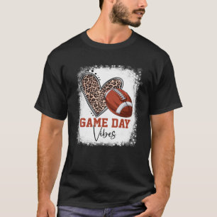 T-shirt Bleu Football Jour Vibes Football Maman Moth