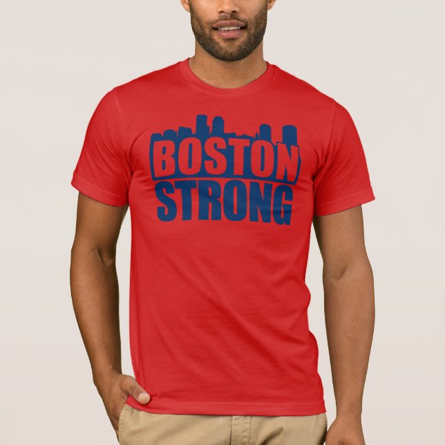T-shirt Bleu fort de Boston (Devant)