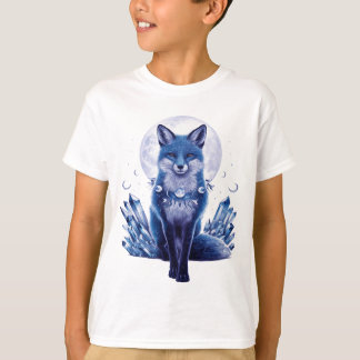 T-SHIRT BLEU FOX DANS LA LUNE