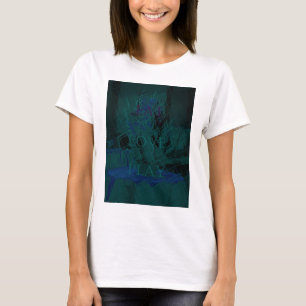 T-shirt Bleu Français Amour Manger Jouer Couleurs de fle
