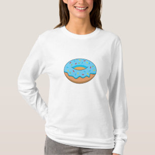 T-shirt Bleu givré avec dessin à arroser