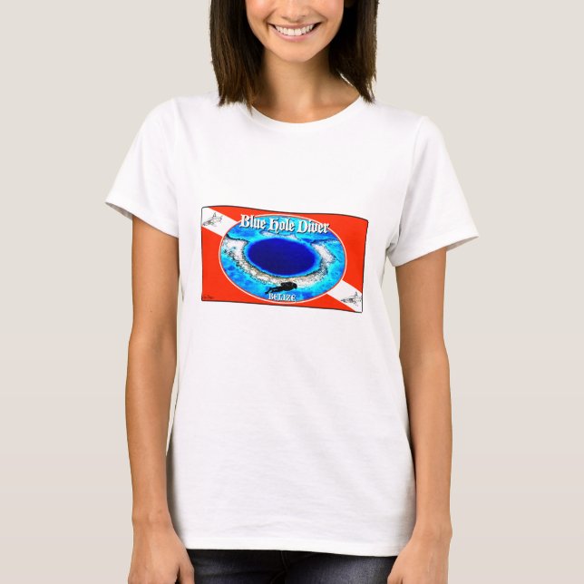 T-shirt Bleu Hole Diver Basic (Devant)