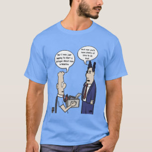 T-shirt bleu homme Rant Cartoon