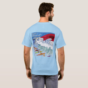 T-shirt bleu homme Surf Magnet dos