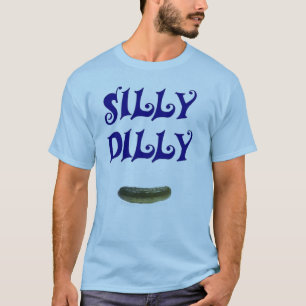 T-shirt Bleu idiot de Dilly
